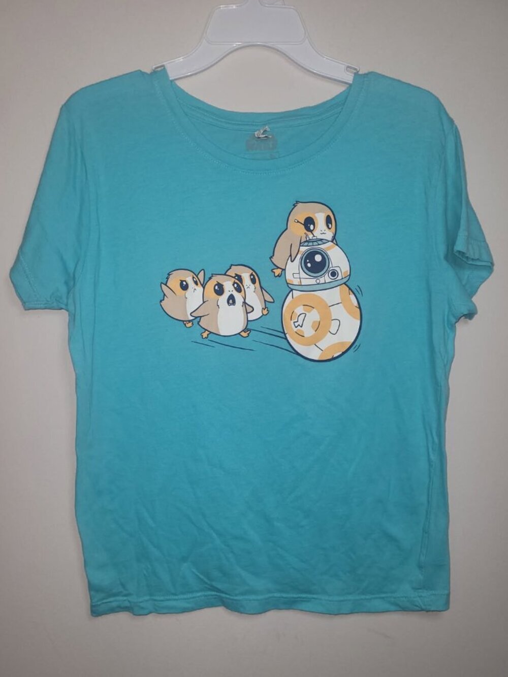Star Wars Large Tshirt BB-8 and Porgs